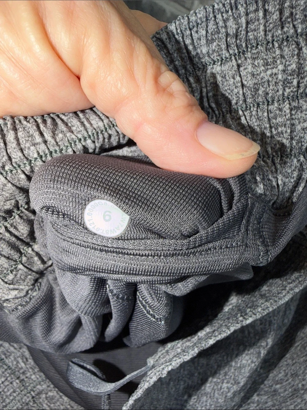 lululemon athletica Heather Gray Athletic Shorts with Built-In Liner